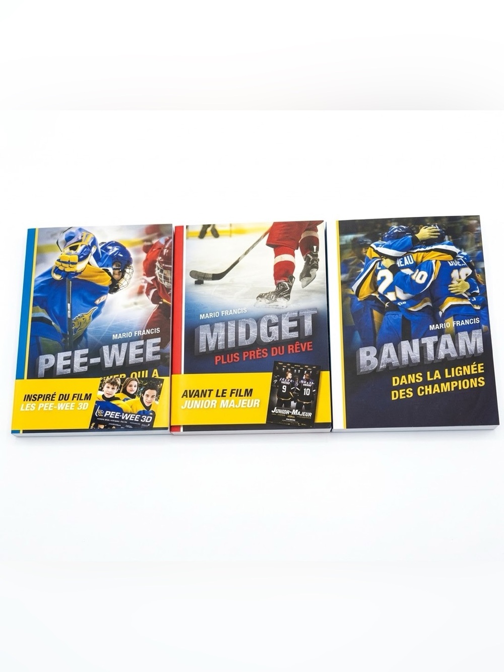 3 French Hockey Youth Books: Pee-Wee, Bantam & Midget by M. Francis (Bagnole)